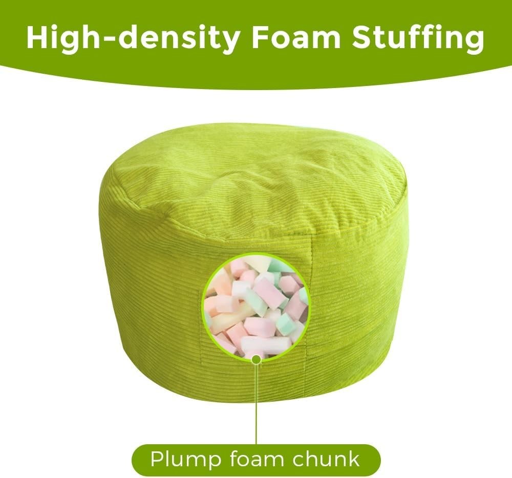 Convertible Bean Bag Sofa Bed Double Chair Lounger Corduroy Green