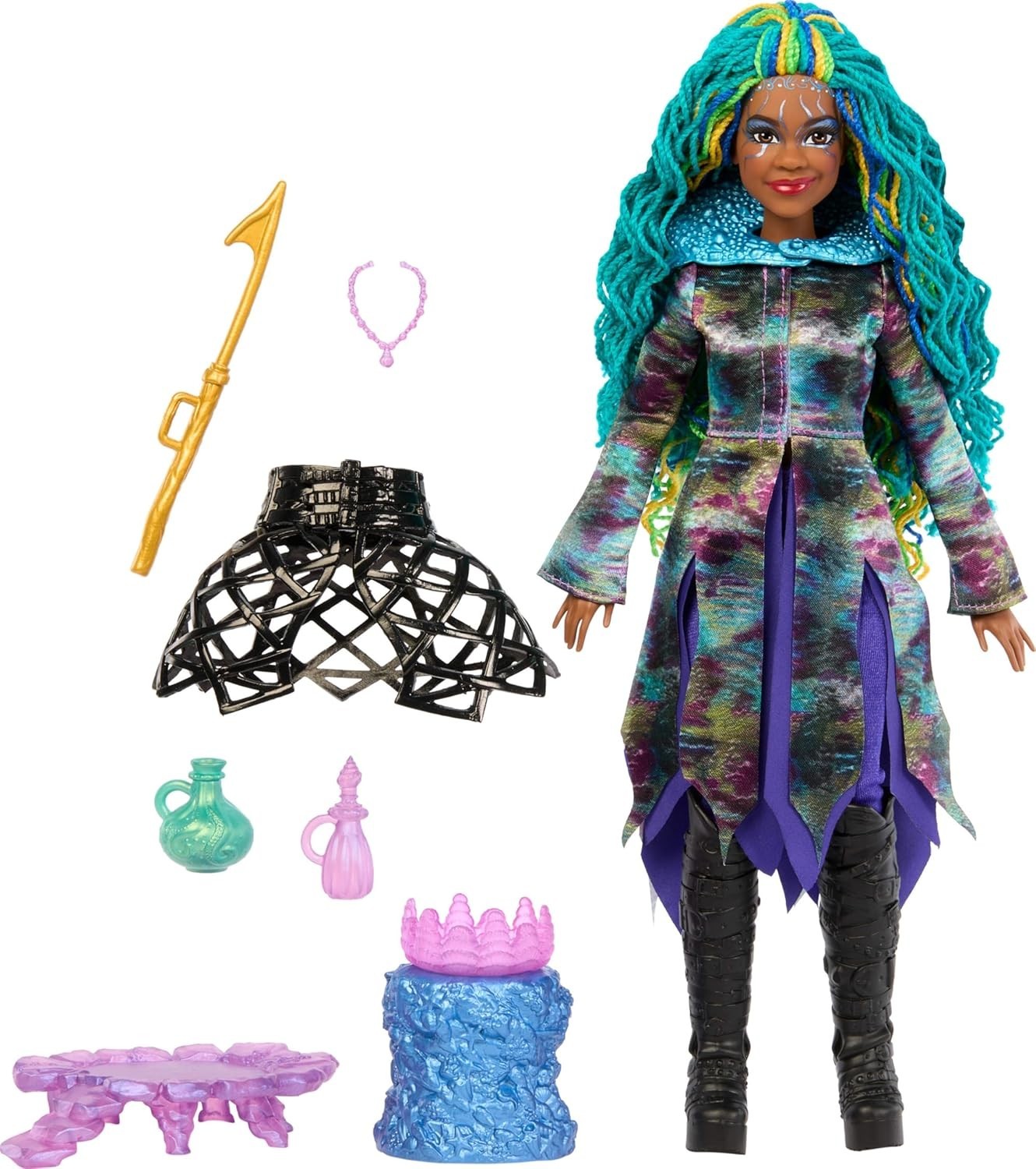 Sea Witch Playset Fashion Doll Magic Lair Cauldron Accessories