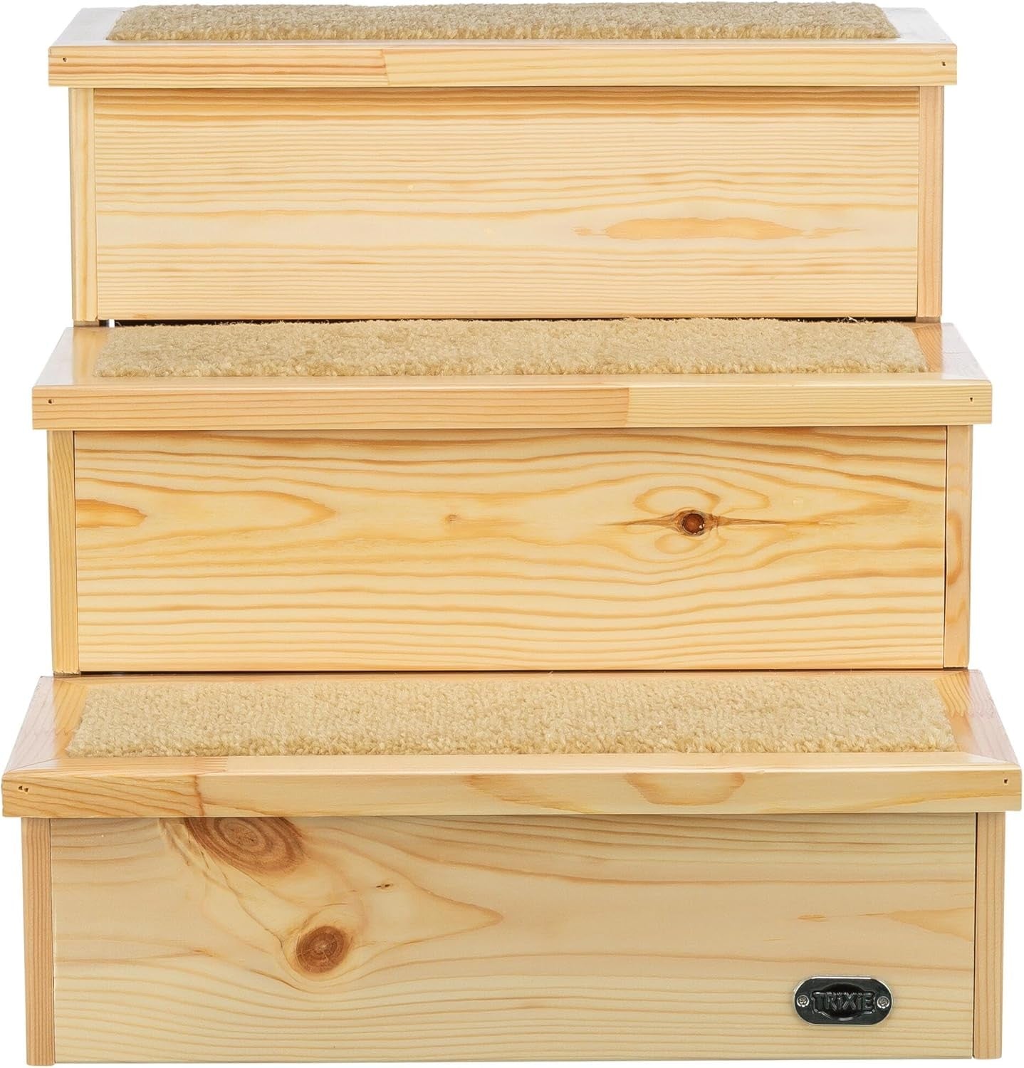 Pet Stairs for Dogs & Cats Birch Carpeted Steps 40x38x45cm
