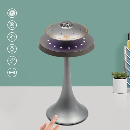 Levitating UFO Lamp Bluetooth Speaker 15-Color RGB Floating LED Desk Decor
