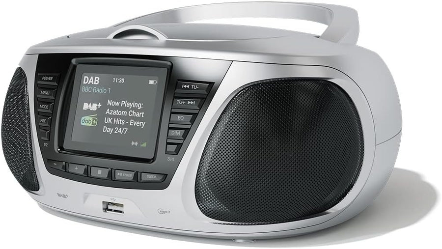 Portable CD Player with DAB+/FM Radio, Bluetooth & USB MP3 Player