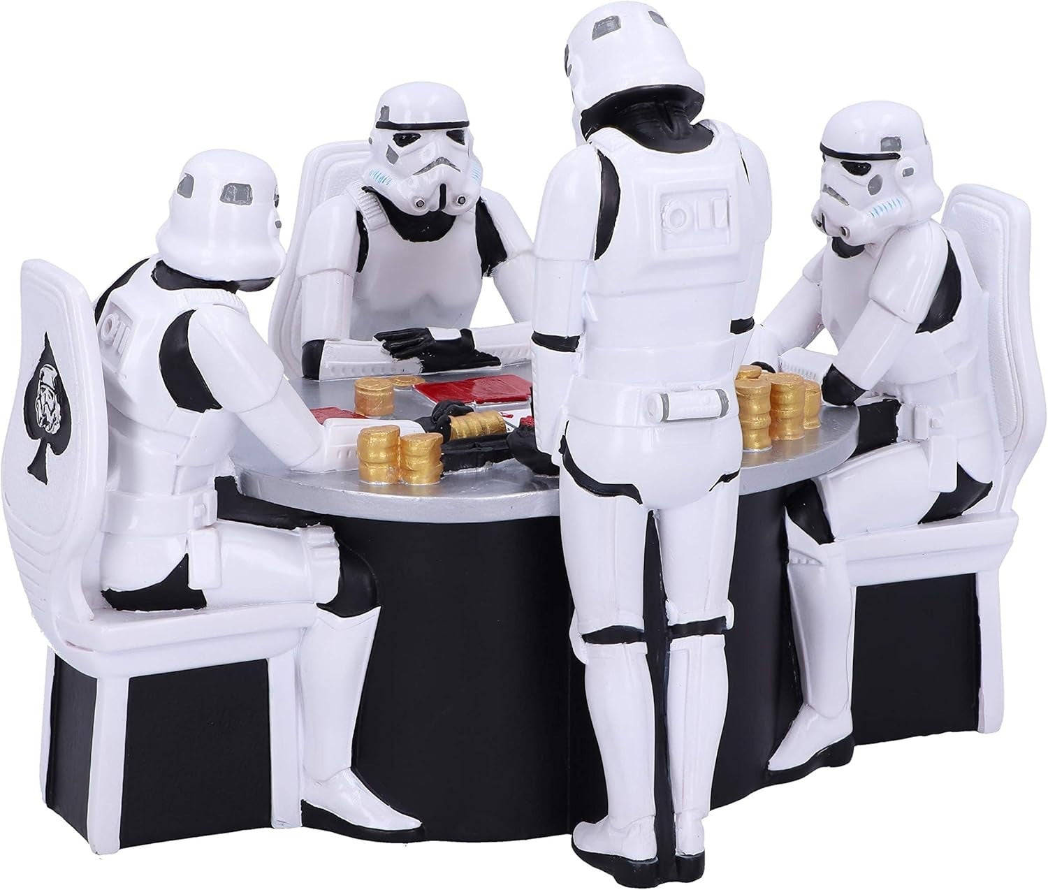 Poker Table Stormtrooper Resin Figurine 18.3cm Collectible Sci-Fi Home Decor