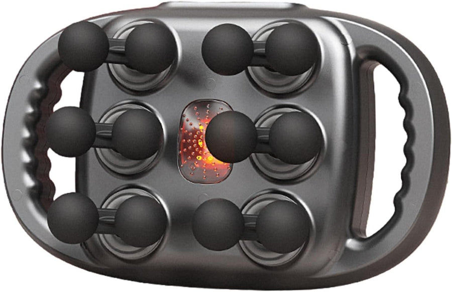 Percussion Massage Gun 12 Head Cordless Heat Massager Deep Muscle Relief