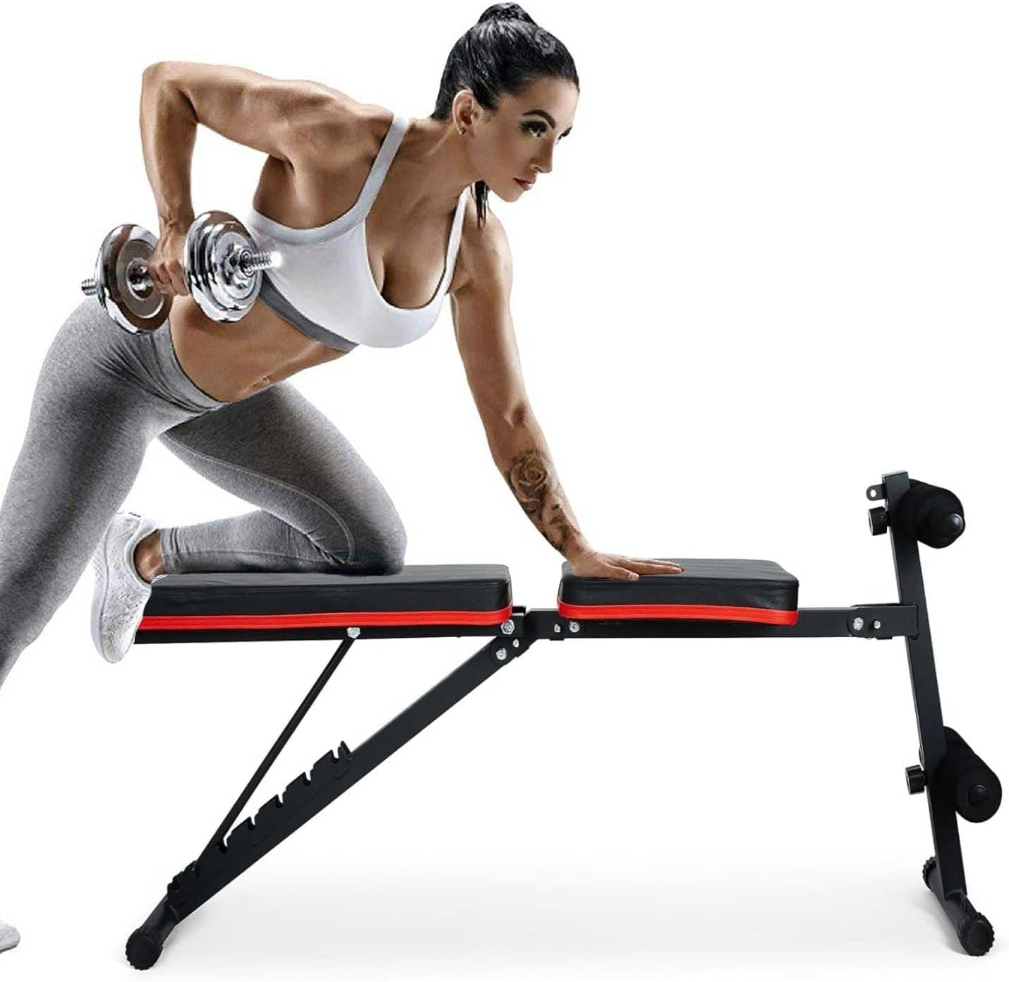 Adjustable Weight Bench 250KG Foldable Home Gym Incline Decline