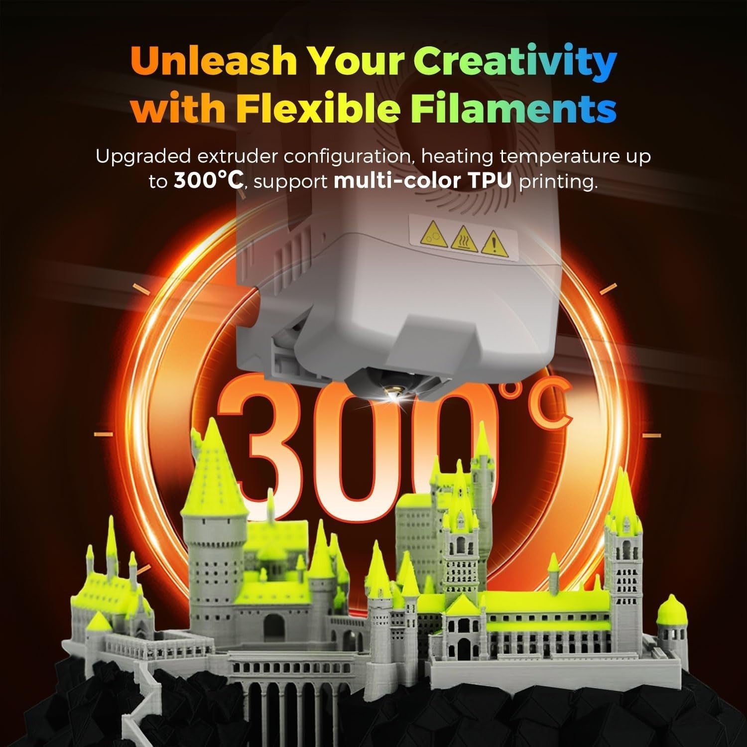 4-Color Multi-Material 3D Printer 600mm/s CoreXY Auto Level Fast Print