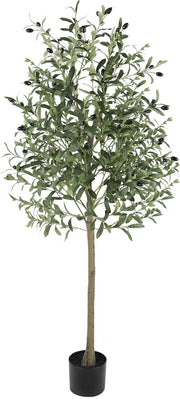 5ft Artificial Olive Tree Tall Faux Plant Indoor Decor Realistic Leaves & Trunk