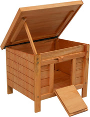 Wooden Animal Shelter Outdoor Small Pet House Lockable Predator Proof