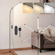 LED Floor Lamp Dimmable Gooseneck Reading Light 3 Colour Adjustable Stand