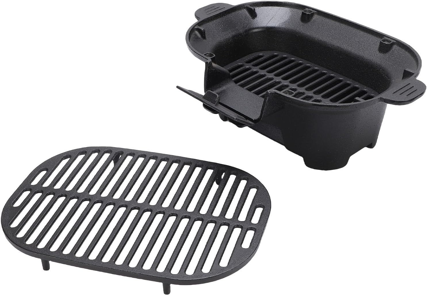 Portable Cast Iron Hibachi Charcoal Grill – Compact Outdoor BBQ, Even Heat