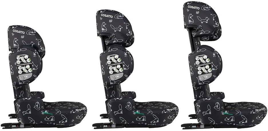 Foldable Booster Car Seat 100–150cm Lightweight Travel ISOFIT 4–12 Years
