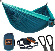 Super Lightweight Double Camping Hammock with Tree Straps, Easy Setup