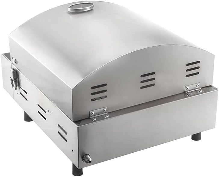 Outdoor Gas Pizza Oven 13" | Stainless Steel Propane BBQ Pizza Maker Smoker for