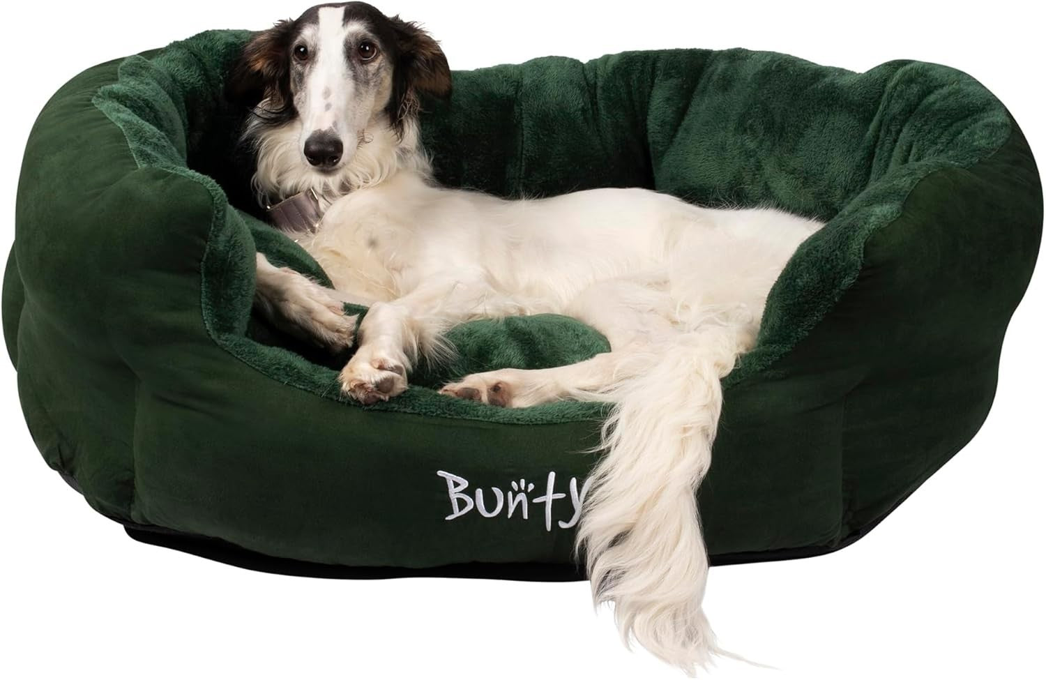 Large Calming Dog Bed 90x70x28cm Fluffy Fleece Washable