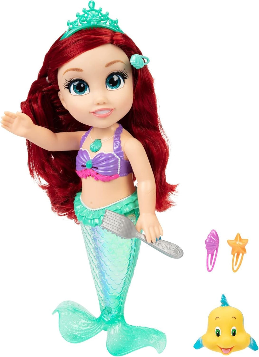 14in Singing Mermaid Doll Light-Up Tail Bath Toy Hair Accessories
