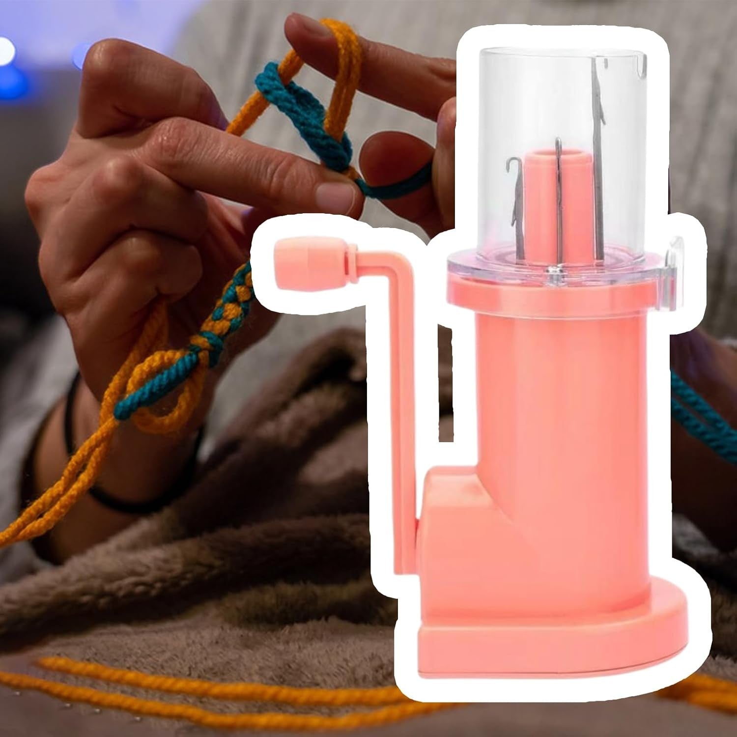 Automatic Knitting Machine Hand Crank Loom DIY Bracelet Weaving