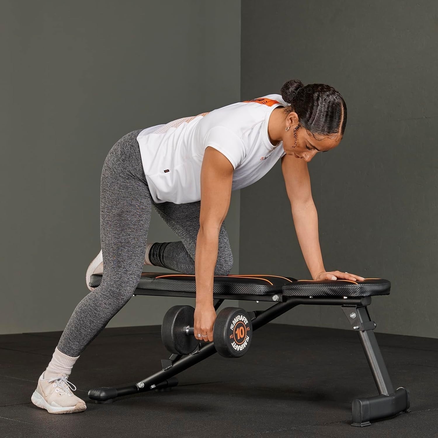 Foldable Adjustable Weight Bench Flat Incline Compact Home Gym