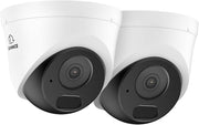 5MP PoE Security Cameras with Audio AI Human Vehicle Detection 2 Pack