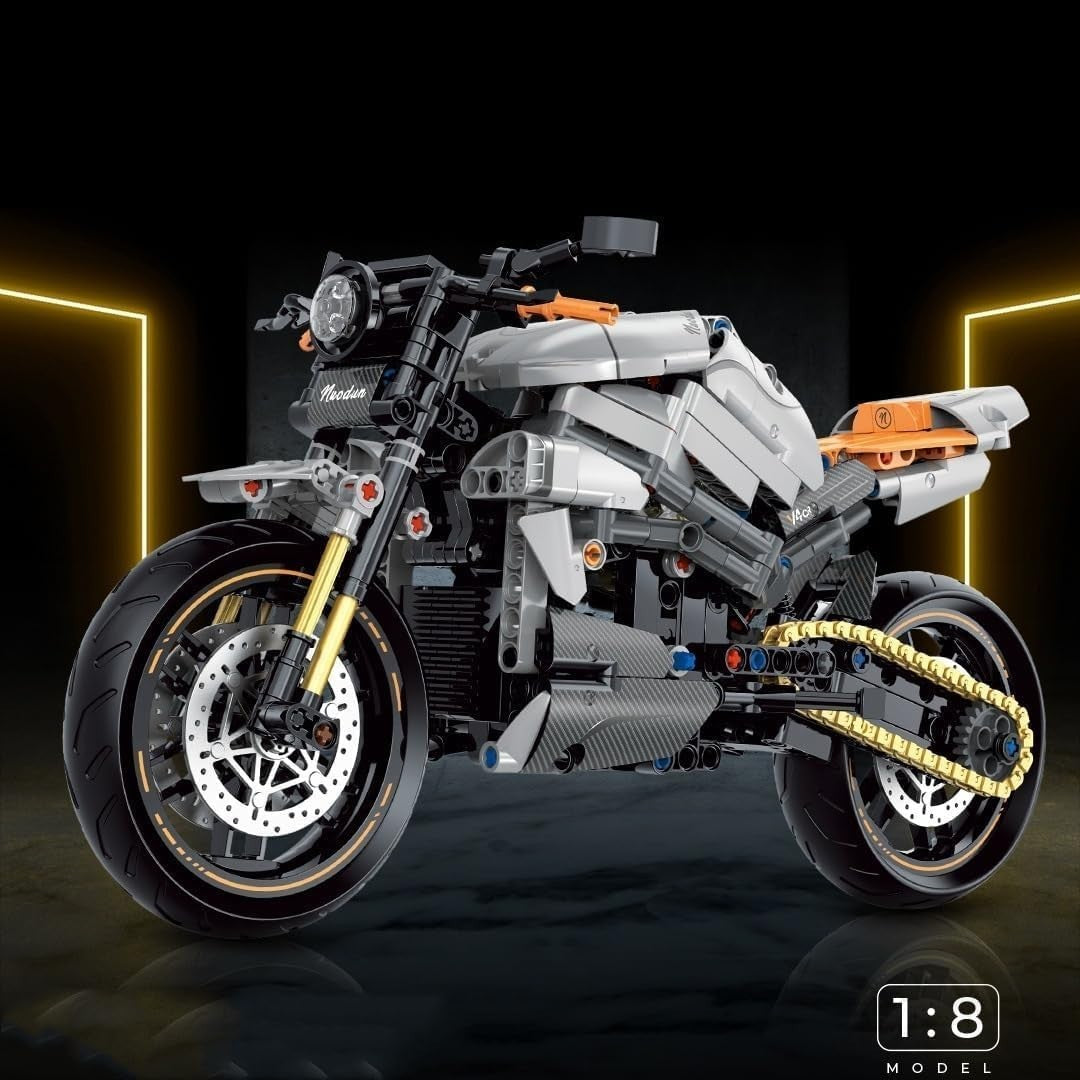 642PCS Technic Motorcycle Building Kit | Realistic Design | Fun for Adults & Kid