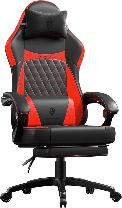 Ergonomic Gaming Chair Recliner w/ Footrest Massage 90°–145°