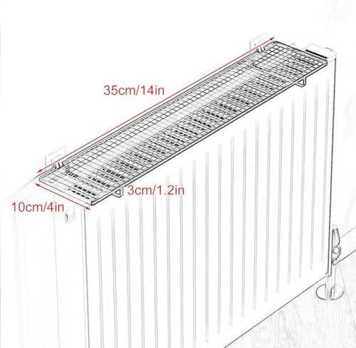Adjustable Radiator Shelf with Adhesive Hooks – Durable Wall Heater Storage