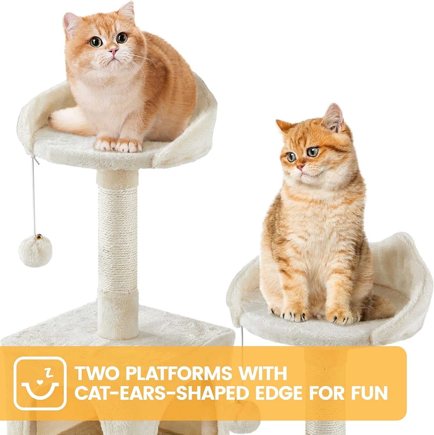 Extra Tall Cat Tree Tower 209cm Level Condos Hammock Ladder Play