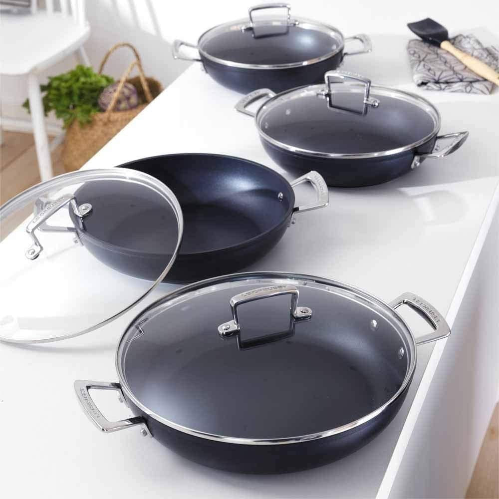 24cm Toughened Non Stick Casserole with Glass Lid – Oven & Induction Safe