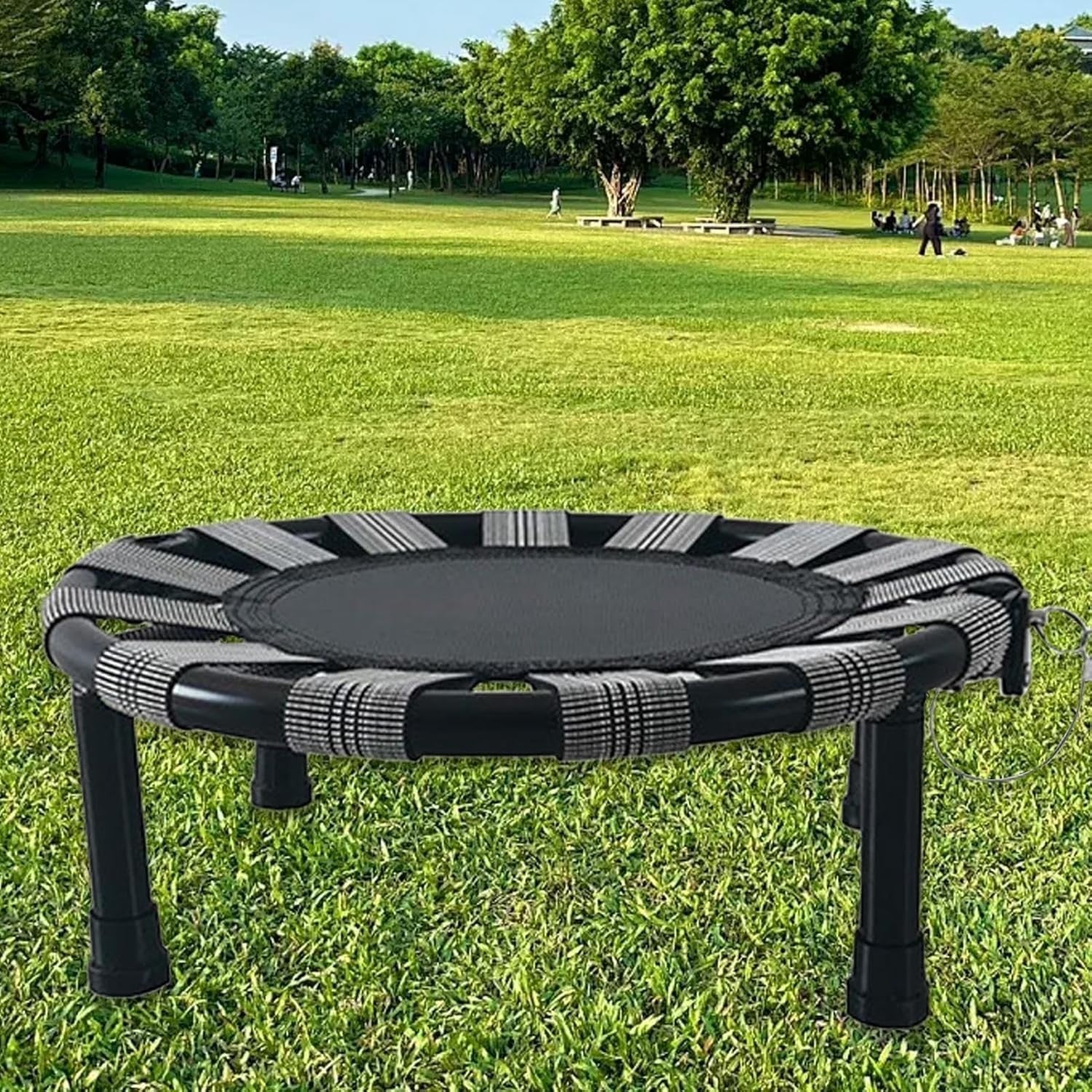 Compact Folding Kids Rebounder Trampoline with Safety Net Indoor Cardio