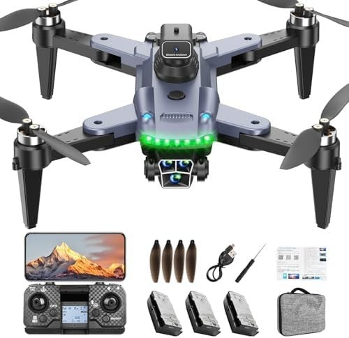 4K GPS Drone w/ 3 Cameras 5G WiFi 60Min Flight Brushless Motor Follow Me