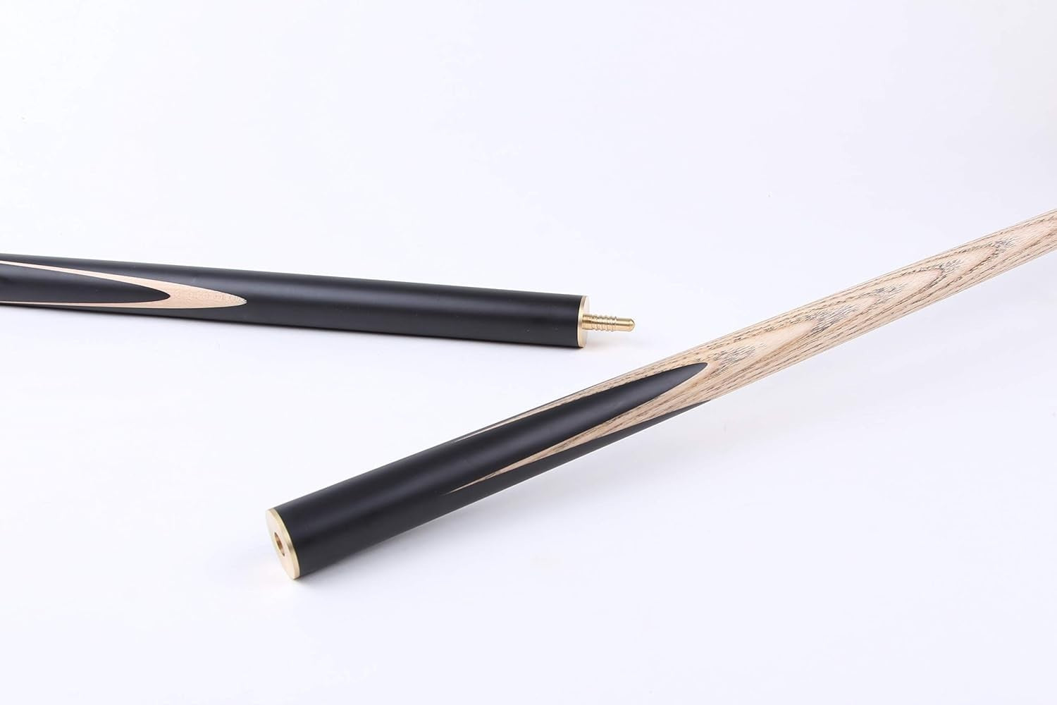 145cm 3/4 Cut Ash Snooker Cue 9.5mm Tip Extension Hard Case Set