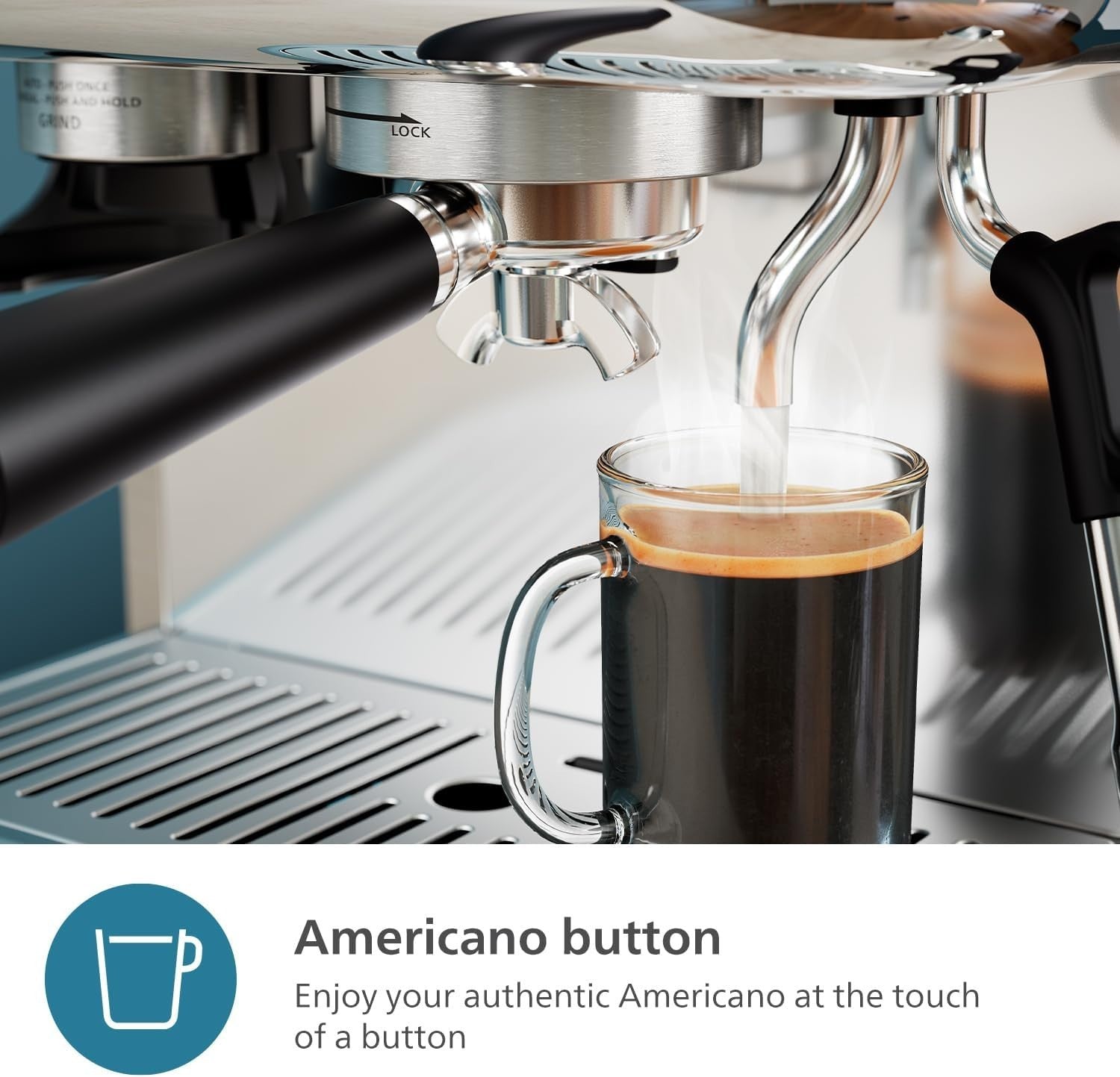 Semi Automatic Espresso Coffee Machine | Dual Shot Maker 1350W