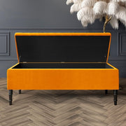 Luxury Velvet Storage Ottoman Bench – Shoe Seat & Entryway Storage 90x40x50cm