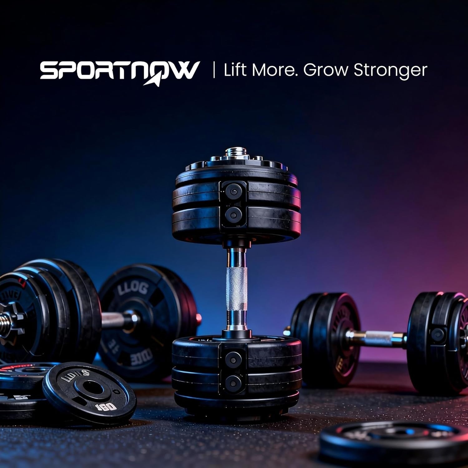 Adjustable Dumbbell Set Pair 2–10kg Quick Twist Non-Slip Space Saving