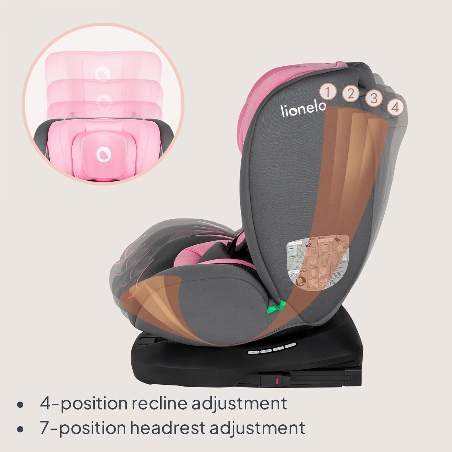 360° Swivel ISOFIX i-Size Baby Car Seat 0–12 Years Rear & Forward Facing