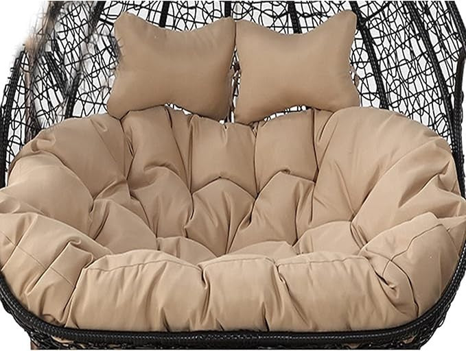 2 Seater Egg Chair Cushion Outdoor Waterproof Swing Seat Pad Thick Comfort