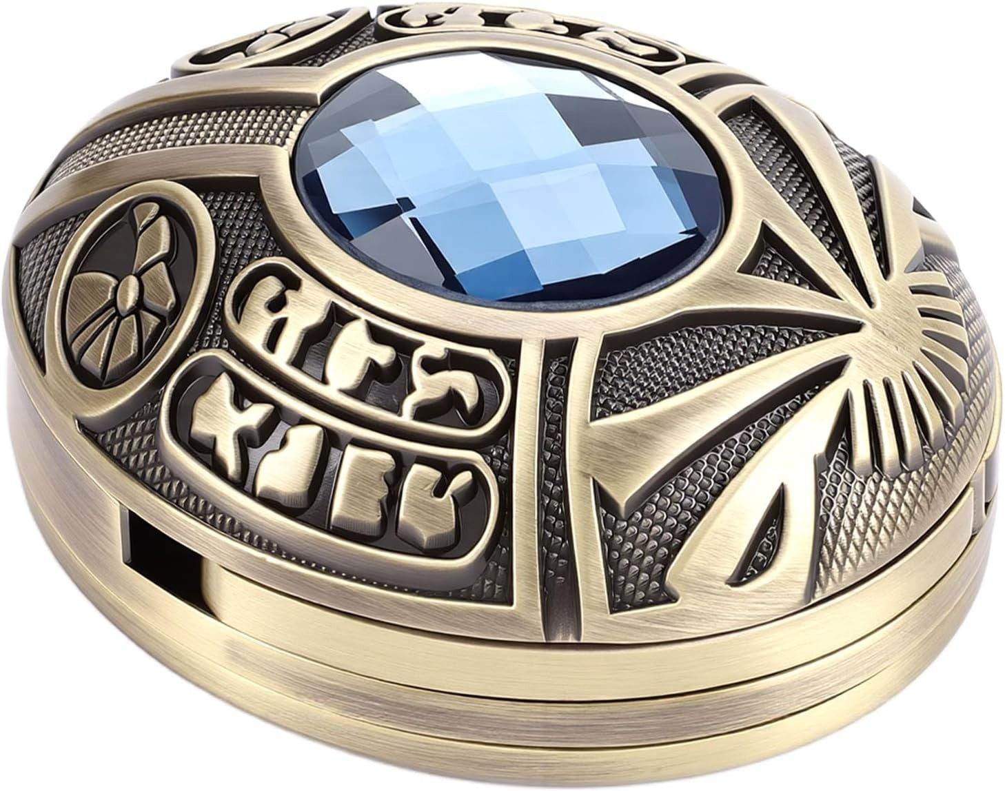 Metal Fidget Slider Zinc Alloy Gemstone Stress Relief ADHD Desk Toy