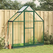 Aluminium Walk-In Greenhouse 169x58x202cm Green Polycarbonate with Base