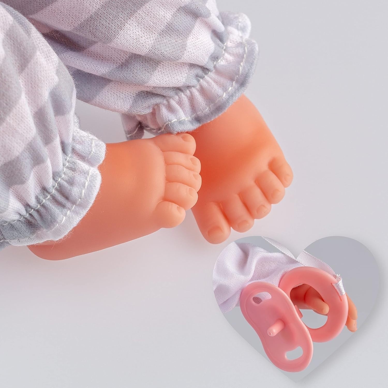 38cm Soft Body Baby Doll Sleepy Eyes Pacifier Bottle Set Kids