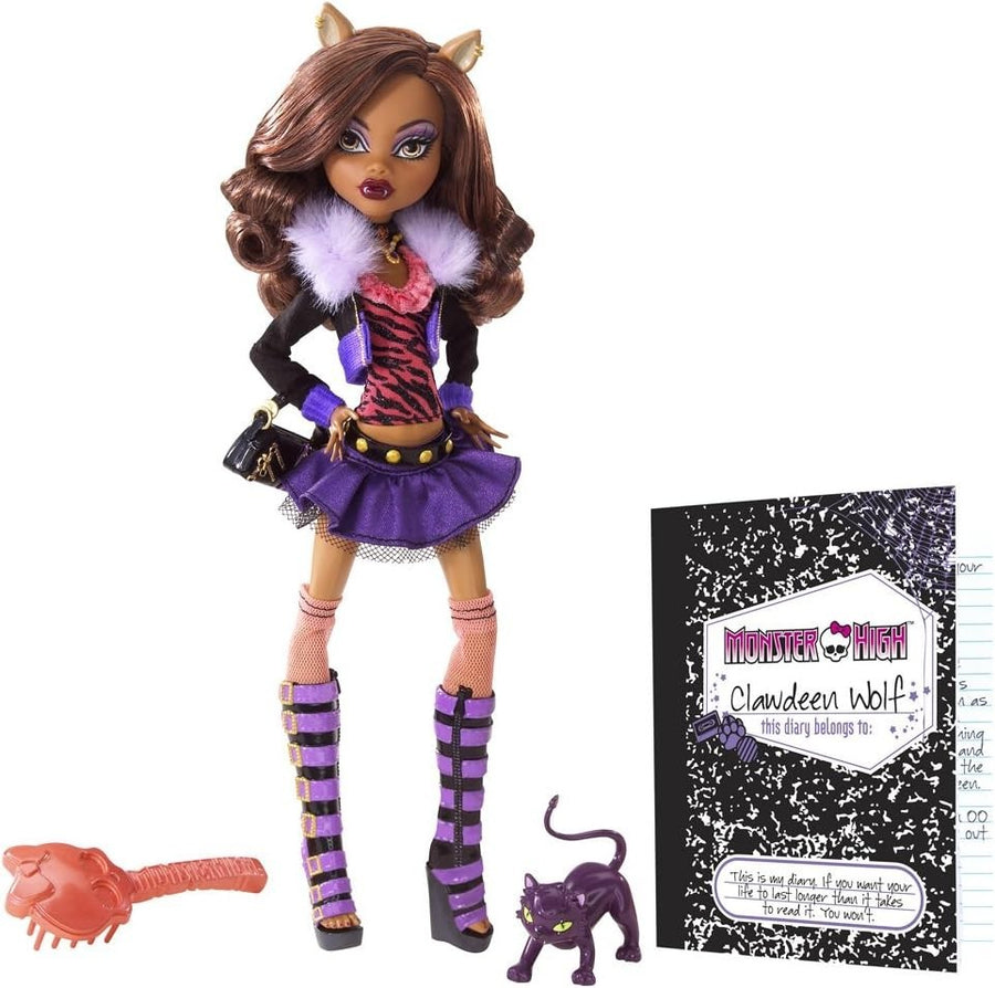 Articulated Fashion Doll Pet Diary Brush Stand Accessories Set
