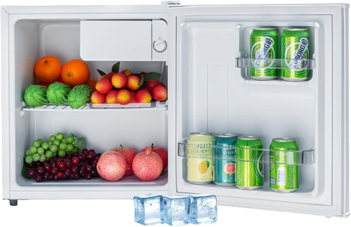 48L Mini Fridge Quiet Countertop Table Top Cooler Reversible Door