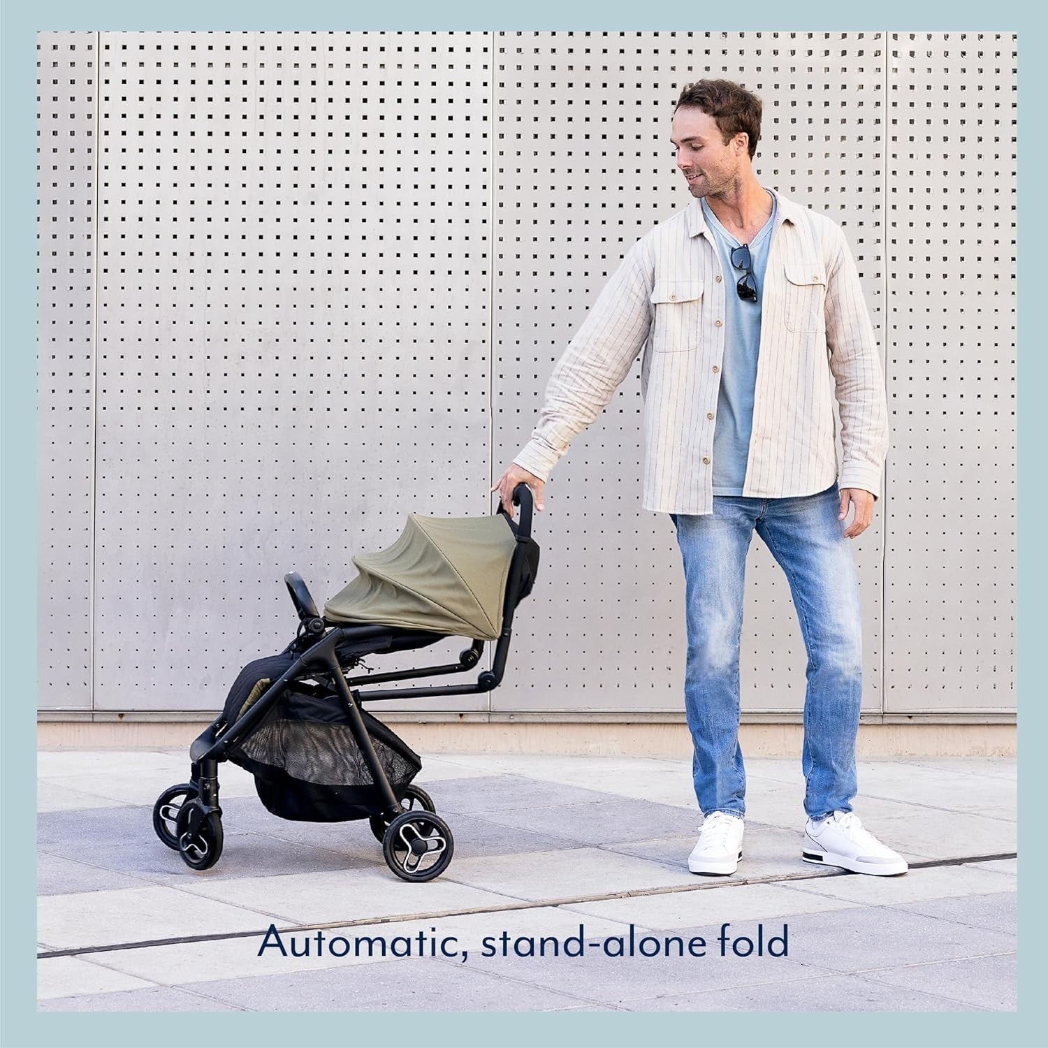 Lightweight Compact Baby Pushchair From Birth to 22kg One-Hand Fold