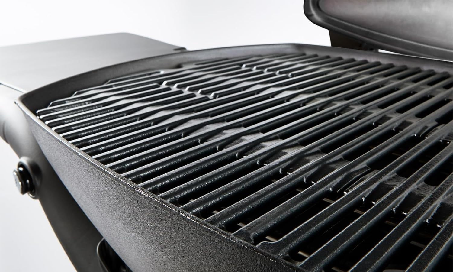 Premium 2 Burner Gas BBQ Grill with Cart, 63x45cm Cast Iron Grate, Thermometer
