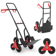 330lb Stair Climbing Hand Truck Folding 6 Wheel Grocery Luggage Cart