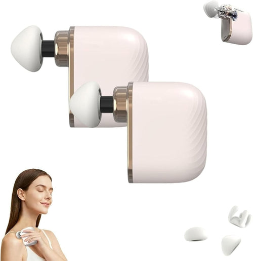 Mini Massage Gun Duo Deep Tissue Pocket Muscle Relief Quiet Travel Set 2PCS