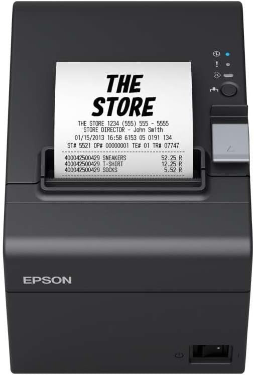 POS Thermal Receipt Printer | USB & Ethernet, Auto Paper Reduction, 80mm