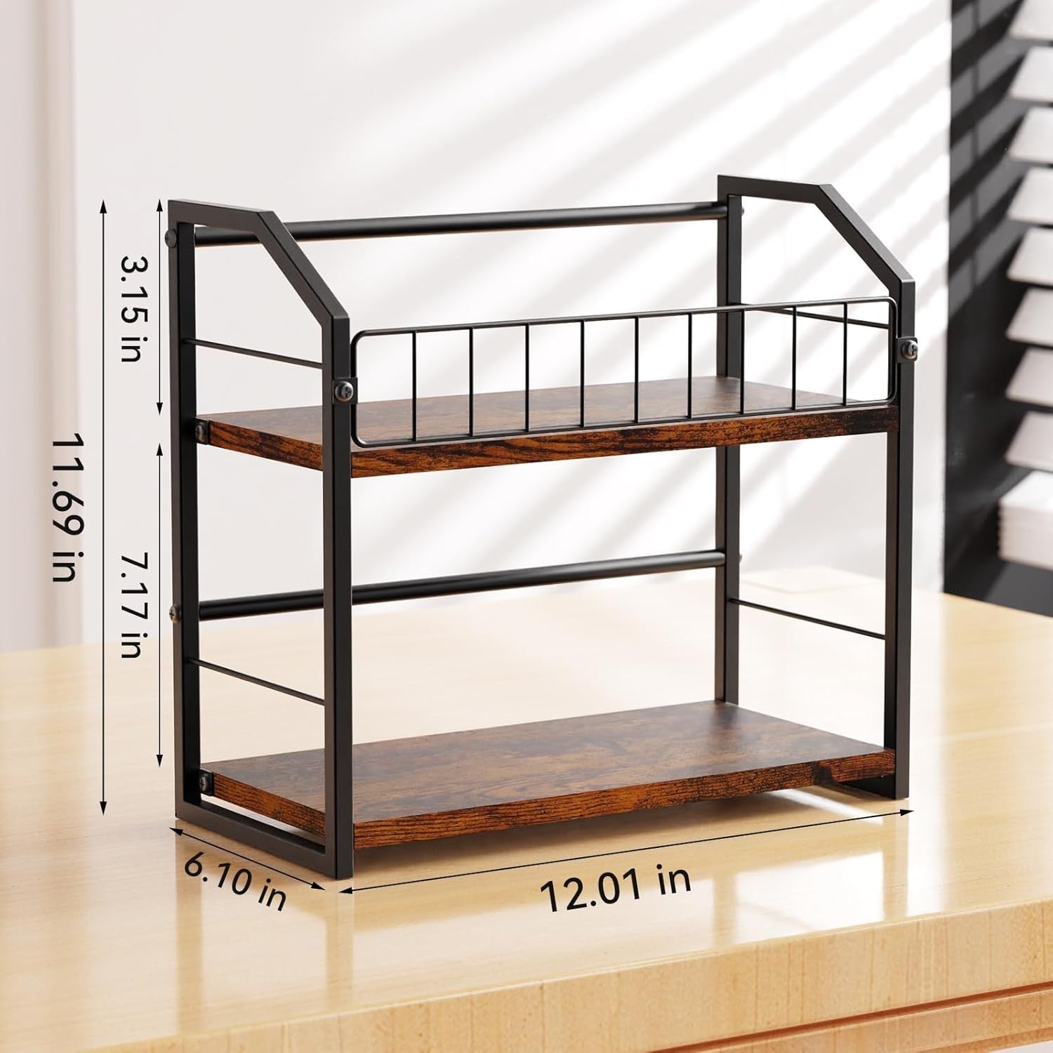 CD DVD Storage Rack 2 Tier Display Shelf Holds 60 Cases Desktop