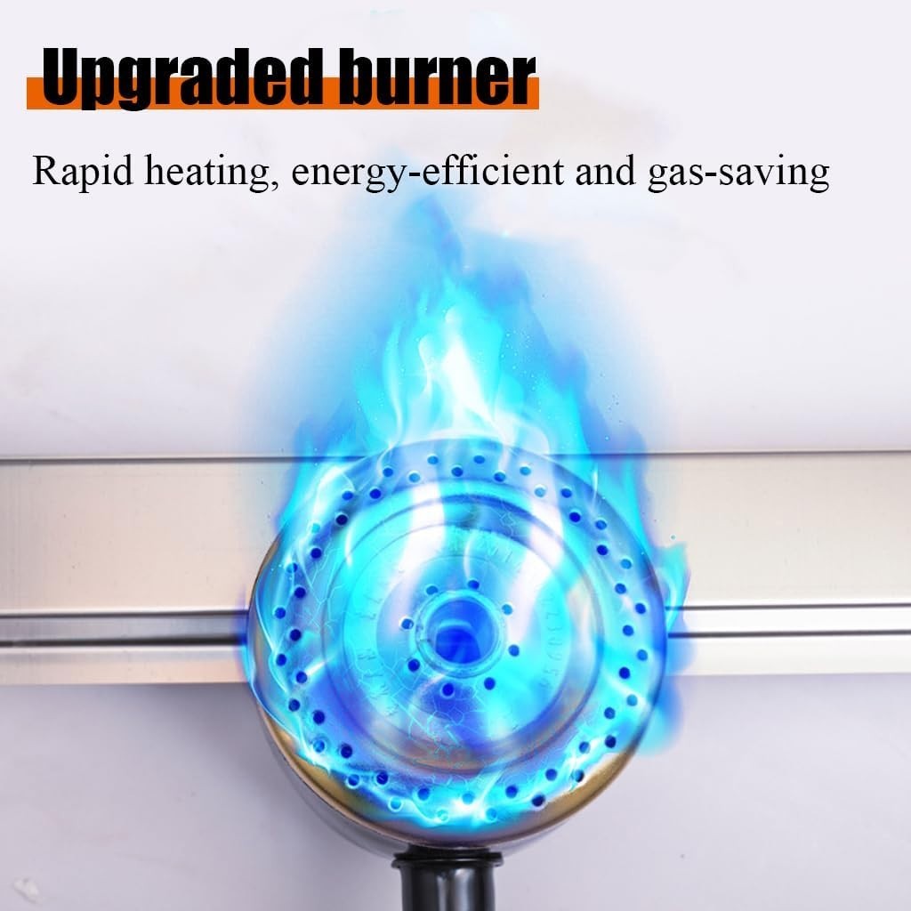 8L Methane Gas Fryer Professional Stainless Steel Fast Heat Flame Dial