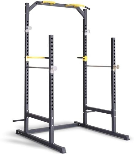 Ultrasport Power Rack Fitness Cage Home Gym Full Body Training Black/Yellow