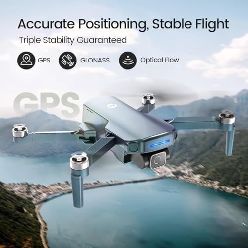 4K GPS Drone w/ 10,000ft Range Brushless Motor 2 Batteries Auto Return Follow Me
