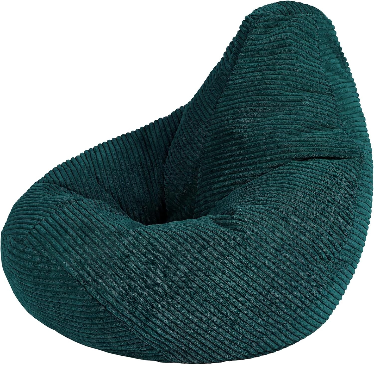 Kids Bean Bag Chair 2 Pack Soft Corduroy Filling Lightweight Gaming Lounge Seat