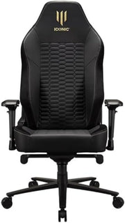 Premium XL Ergonomic Gaming Chair Black Gold High Back Office Seat